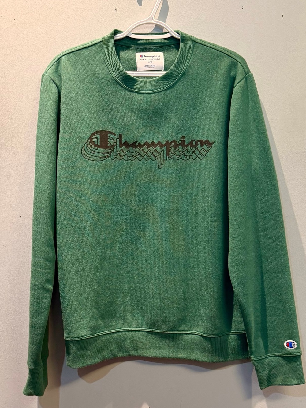 Champion Forest Green Graphic Crewneck Sweatshirt